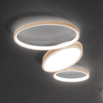 Ondaluce - LED ściemnialna lampa sufitowa RICE LED/25W/230V 38x63 cm złota