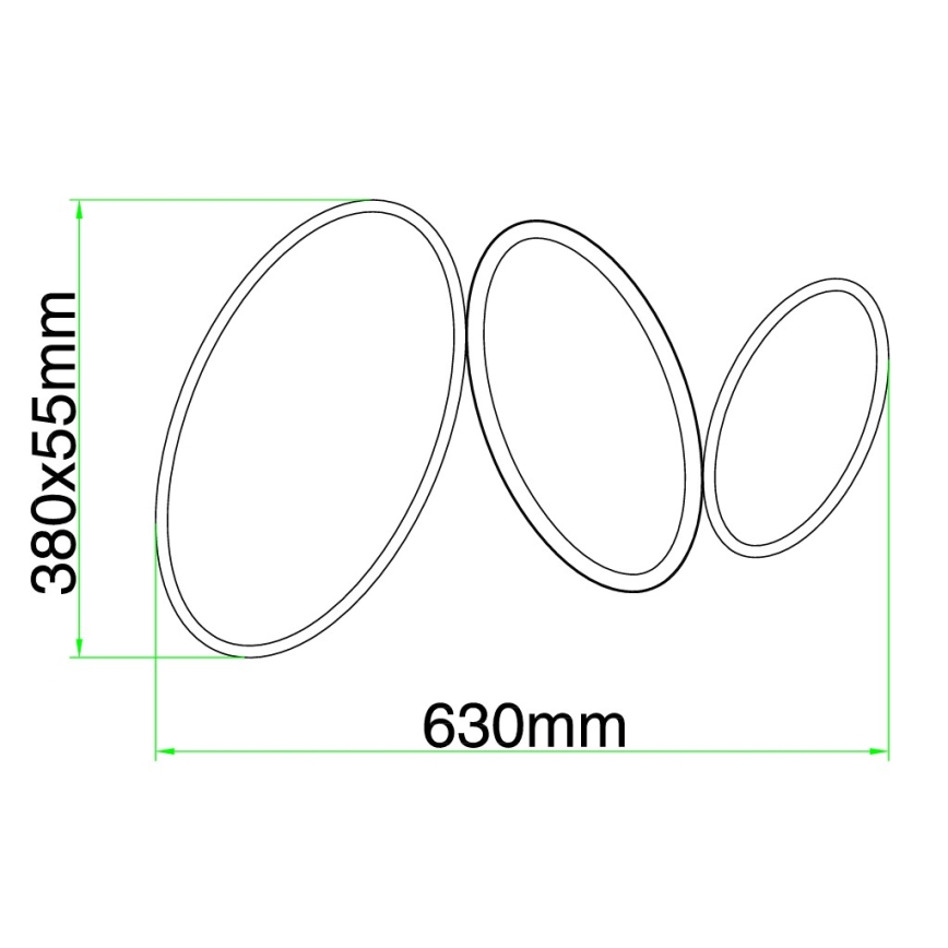 Ondaluce - LED ściemnialna lampa sufitowa RICE LED/25W/230V 38x63 cm złota