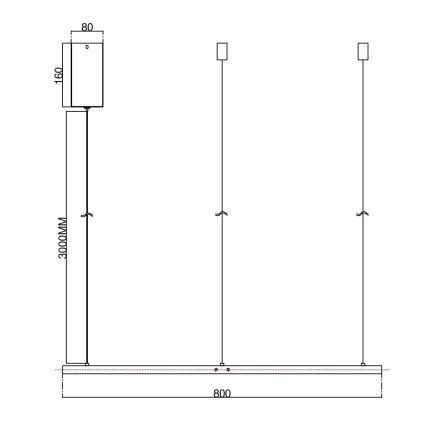 Ondaluce - ściemnialny żyrandol LED na linkach SOEL LED/38W/230V 3000/4000K średnica 80 cm biały