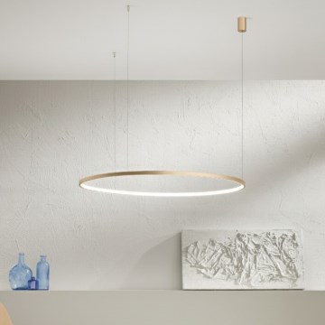 Ondaluce - LED ściemnialny żyrandol na lince SOEL LED/38W/230V śr. 80 cm złoty