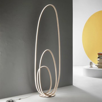 Ondaluce - LED ściemniana lampa stojąca GOLDEN LED/45W/230V 160 cm złota