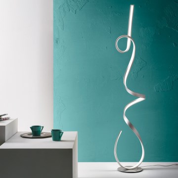 Ondaluce - LED Ściemniana lampa stojąca LUMEN LED/30W/230V srebrna