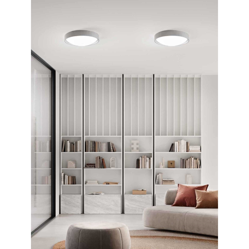 Ondaluce - Oprawa sufitowa LED CONCRETE LED/20W/230V śr. 41 cm beton/szary