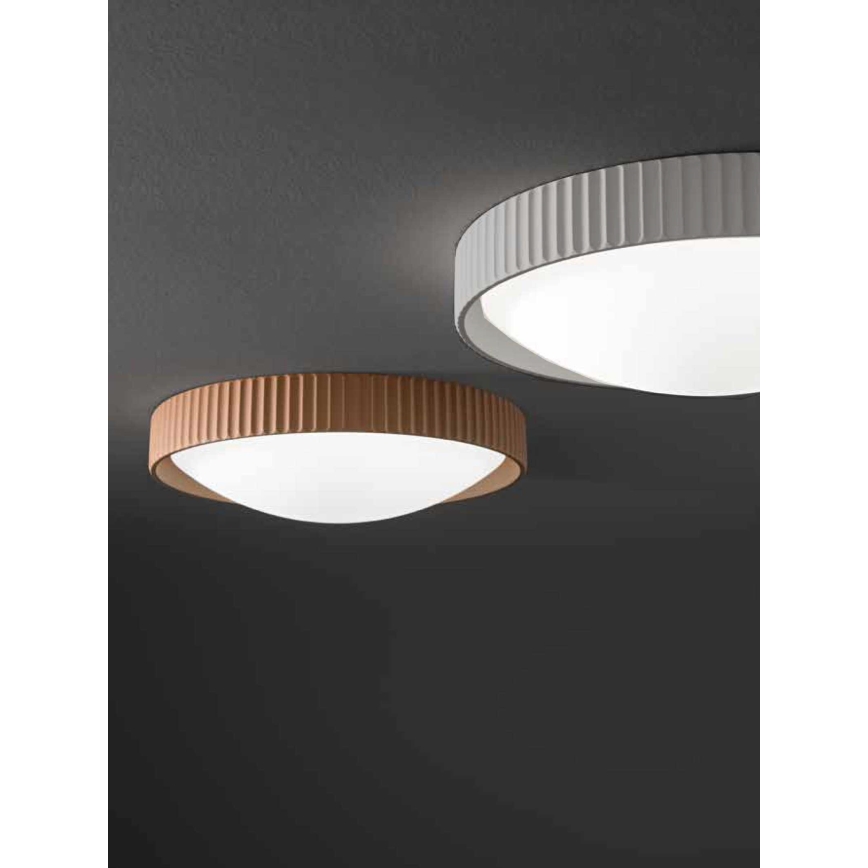 Ondaluce - Oprawa sufitowa LED CONCRETE LED/20W/230V śr. 41 cm beton/szary