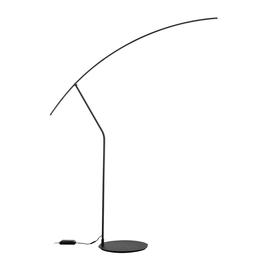 Ondaluce - ściemnialna lampa podłogowa LED FOLAGA LED/30W/230V 190 cm czarna