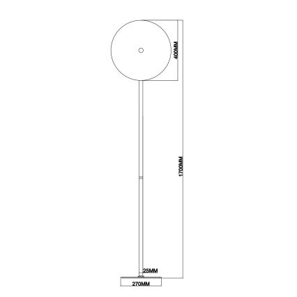 Ondaluce - ściemnialna lampa stojąca LED JOKEY LED/15W/230V złota/dymny beż