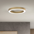 Ondaluce - ściemnialna lampa sufitowa LED GLOBUS LED/40W/230V 3000/4000K śr. 60 cm złota