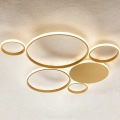 Ondaluce - ściemnialna lampa sufitowa POIS LED/68W/230V, złota