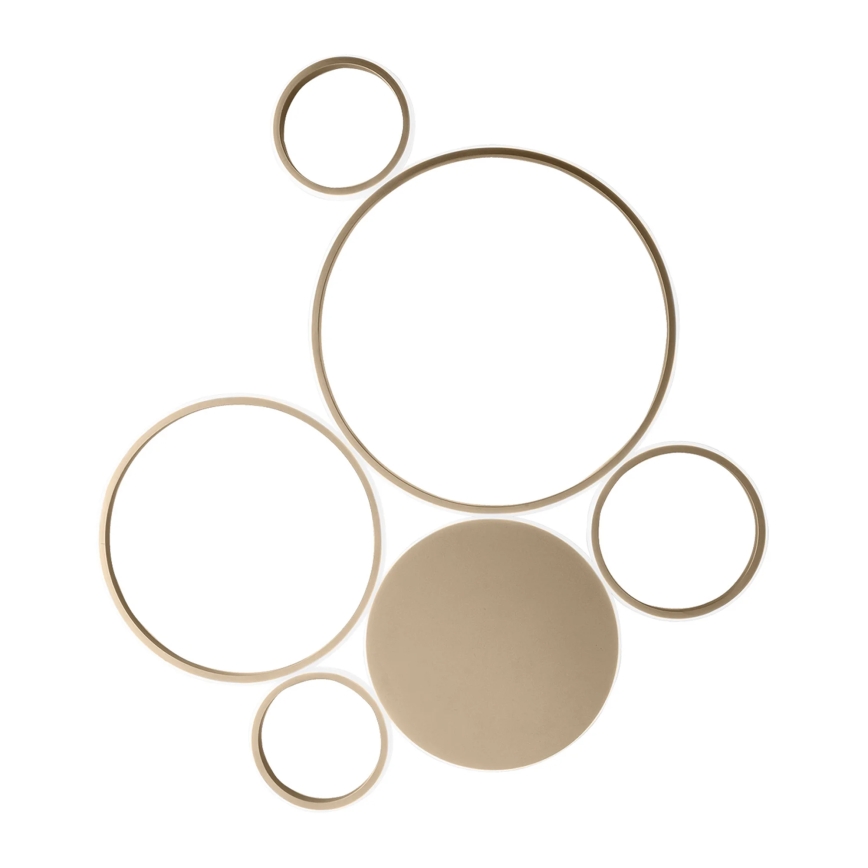 Ondaluce - ściemnialna lampa sufitowa POIS LED/68W/230V, złota