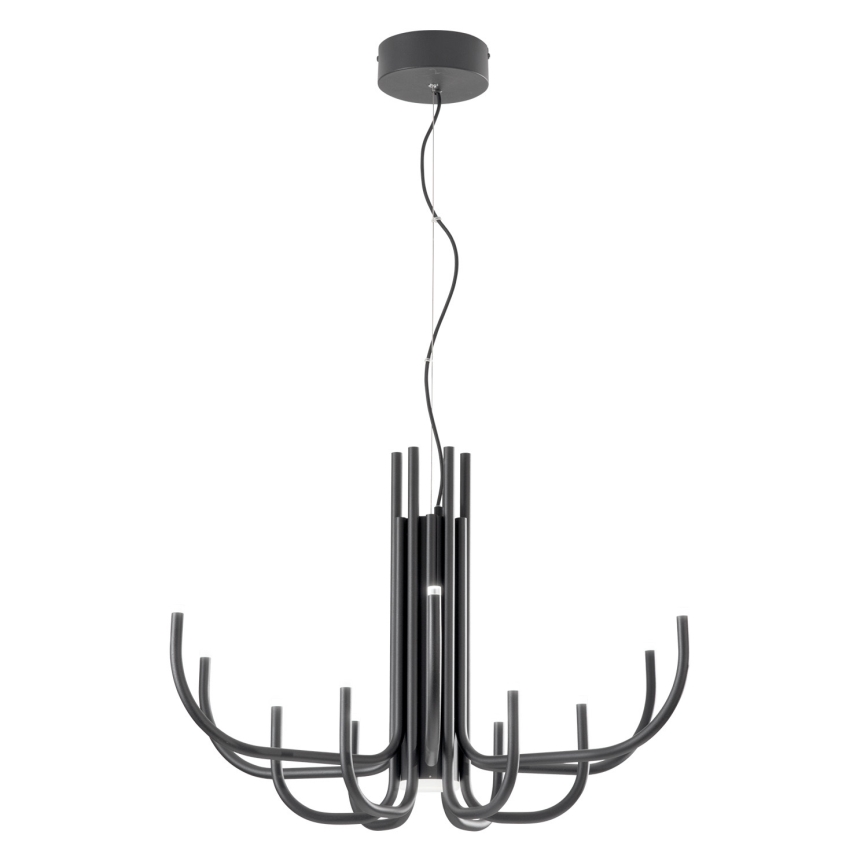 Ondaluce - ściemnialna lampa wisząca na lince NOUVEAU LED/35W/230V Ø 78 cm czarna