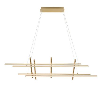 Ondaluce - ściemnialna lampa wisząca na przewodzie MOVIDA LED/114W/230V złota