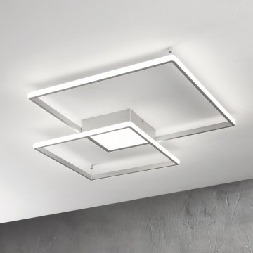 Ondaluce - ściemnialna oprawa sufitowa DOWEL LED/60W/230V srebrna