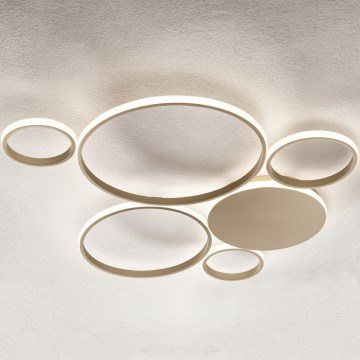 Ondaluce - ściemnialna oprawa sufitowa LED POIS LED/68W/230V złota