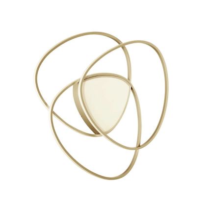 Ondaluce - ściemnialna oprawa sufitowa LED ROSE LED/70W/230V 63x67 cm złota