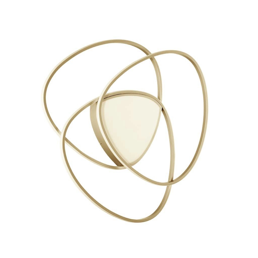 Ondaluce - ściemnialna oprawa sufitowa LED ROSE LED/70W/230V 63x67 cm złota