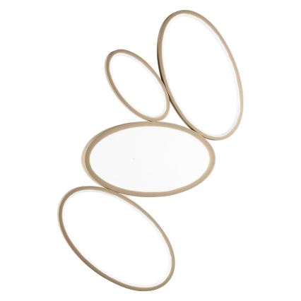 Ondaluce - ściemnialna oprawa sufitowa RICE LED/34W/230V 45x80 cm złota