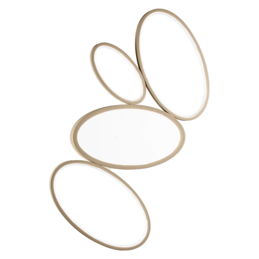 Ondaluce - ściemnialna oprawa sufitowa RICE LED/34W/230V 45x80 cm złota