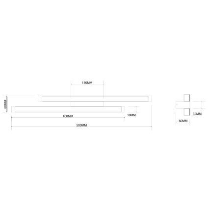 Ondaluce - ściemnialny kinkiet LED MOVIDA LED/16W/230V złoty