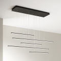 Ondaluce - ściemnialny żyrandol LED na przewodzie GENIUS LED/72W/230V czarny