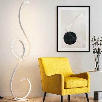 Ondaluce - ściemniana lampa podłogowa FLOK LED/44W/230V biała