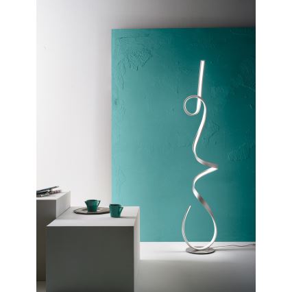 Ondaluce - ściemniana lampa stojąca LED LUMEN LED/30W/230V 160 cm srebrna