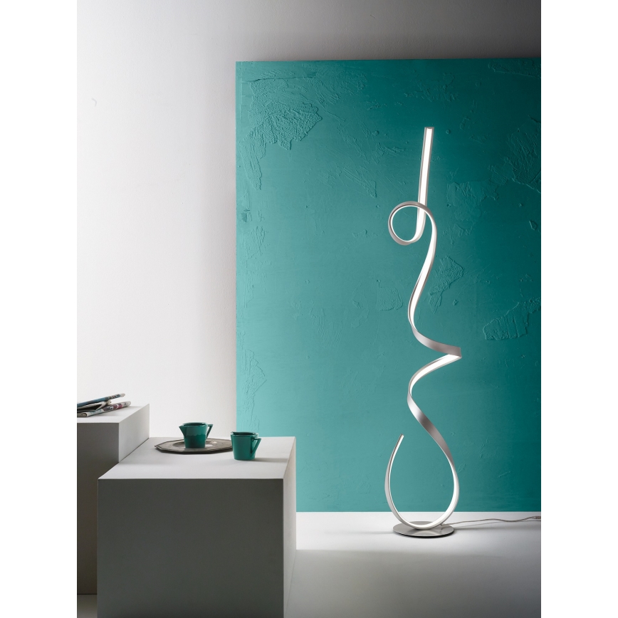 Ondaluce - ściemniana lampa stojąca LED LUMEN LED/30W/230V 160 cm srebrna