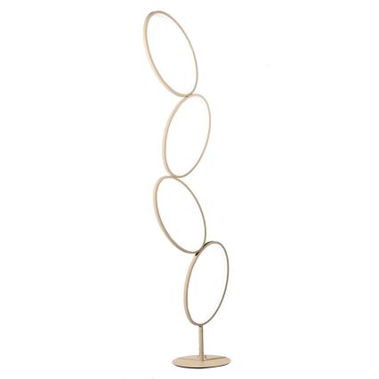 Ondaluce - Ściemniana lampa stojąca LED RICE 38W/230V, 166 cm, złota
