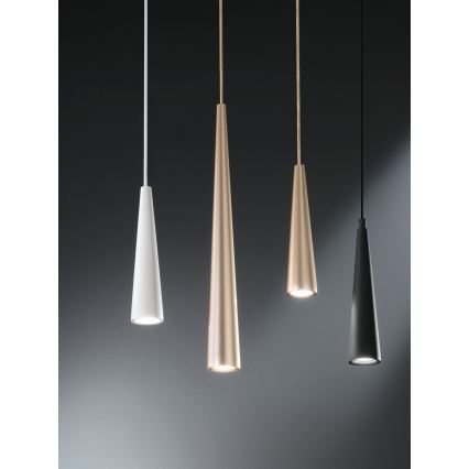 Ondaluce - Żyrandol na lince NOA 1xGU10/20W/230V śr. 5,5 cm złoty