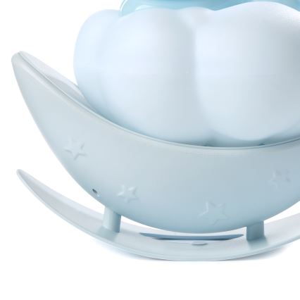 ONLI - LED Ładowalna dziecięca lampka nocna NUVOLINA LED/2,5W/5V 300 mAh króliczek/niebieski