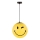 ONLI - Dziecięcy żyrandol na przewodzie SMILEY 1xE27/15W/230V żółty