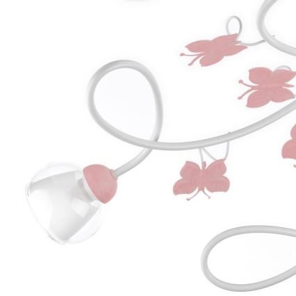 ONLI - Dziecięcy żyrandol natynkowy BUTTERFLY 5xE14/6W/230V