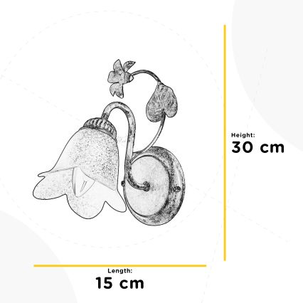 ONLI - Kinkiet BOTTON DORO 1xE14/6W/230V