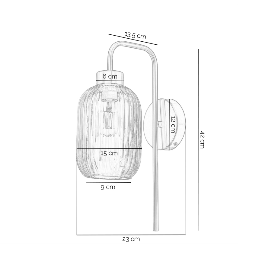 ONLI - kinkiet DOROTY 1xE27/15W/230V mosiężny