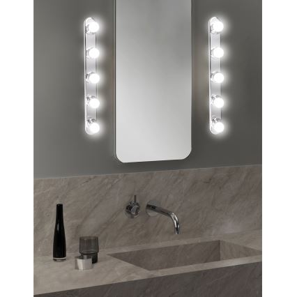 ONLI - Kinkiet HOLLYWOOD 5xE14/6W/230V chrom błyszczący