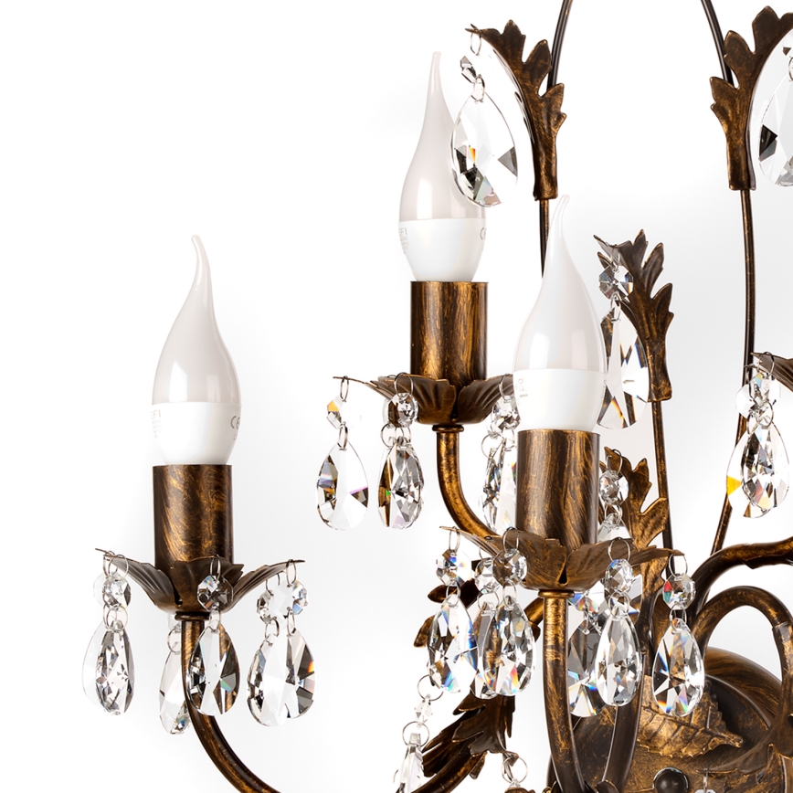 ONLI - Kinkiet TERESA 5xE14/6W/230V brąz