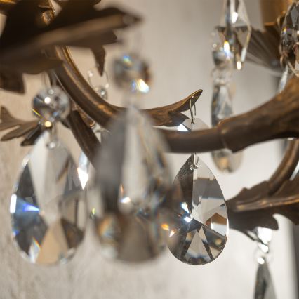 ONLI - Kinkiet TERESA 5xE14/6W/230V brąz