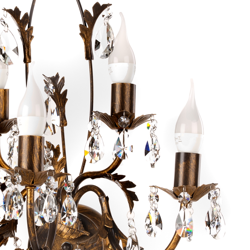 ONLI - Kinkiet TERESA 5xE14/6W/230V brąz