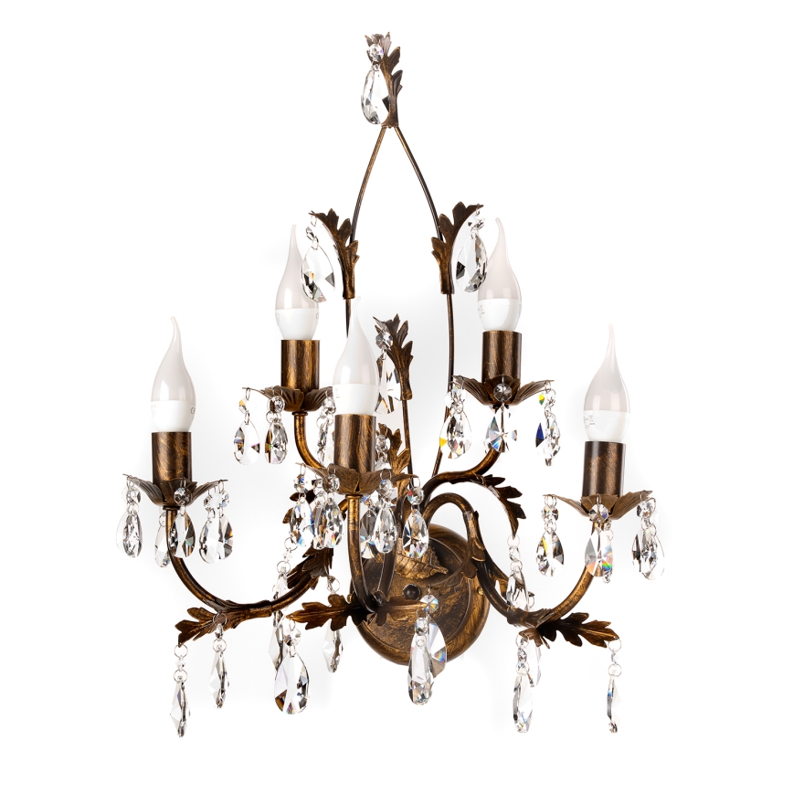 ONLI - Kinkiet TERESA 5xE14/6W/230V brąz