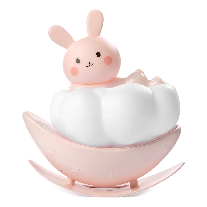 ONLI - Ładowalna dziecięca lampka nocna LED NUVOLINA LED/2,5W/5V 300 mAh króliczek/różowy