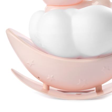 ONLI - Ładowalna dziecięca lampka nocna LED NUVOLINA LED/2,5W/5V 300 mAh króliczek/różowy