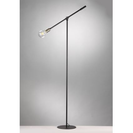 ONLI - Lampa podłogowa ASTE 1xE27/15W/230V czarny/złoty