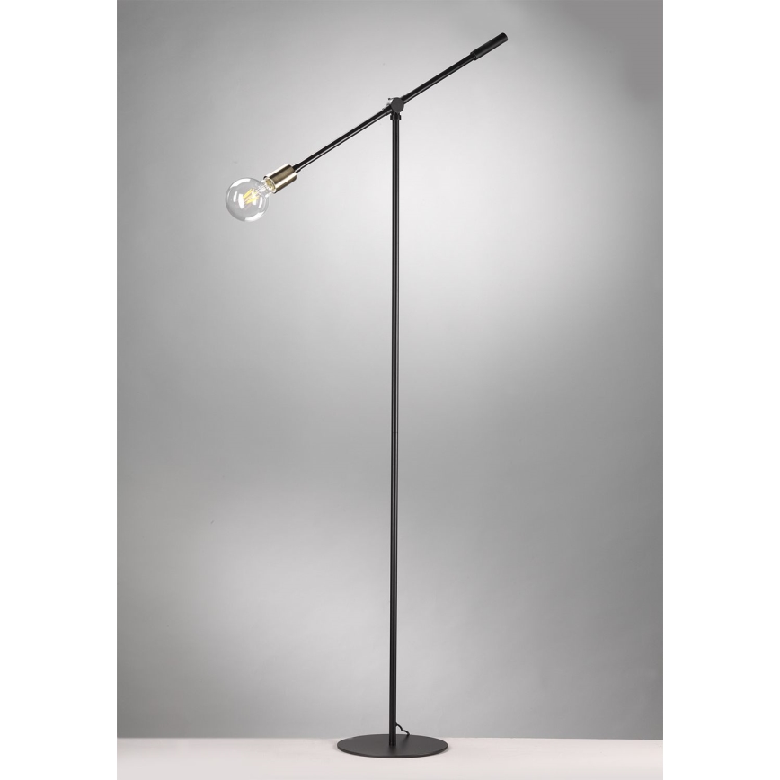ONLI - Lampa podłogowa ASTE 1xE27/15W/230V czarny/złoty