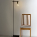 ONLI - Lampa podłogowa CROSS 1xE27/22W/230V czarna/mosiądz