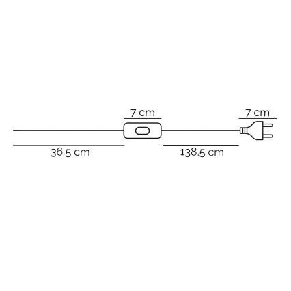 ONLI - Lampa podłogowa CROSS 1xE27/22W/230V czarna/mosiądz