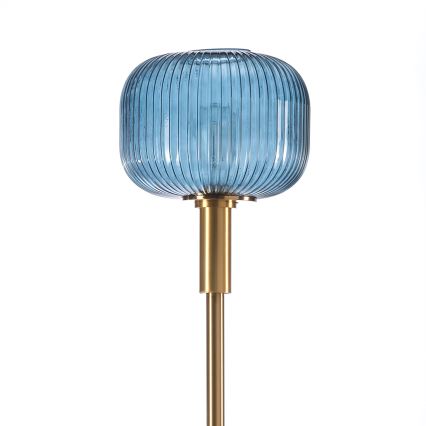 ONLI - Lampa podłogowa DOROTY 1xE27/22W/230V niebieska/złota