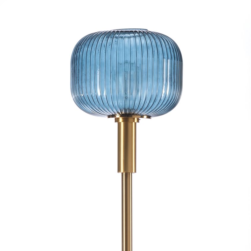 ONLI - Lampa podłogowa DOROTY 1xE27/22W/230V niebieska/złota