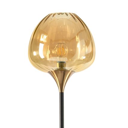 ONLI - Lampa podłogowa ELIDE 1xE27/15W/230V czarna/miedziana