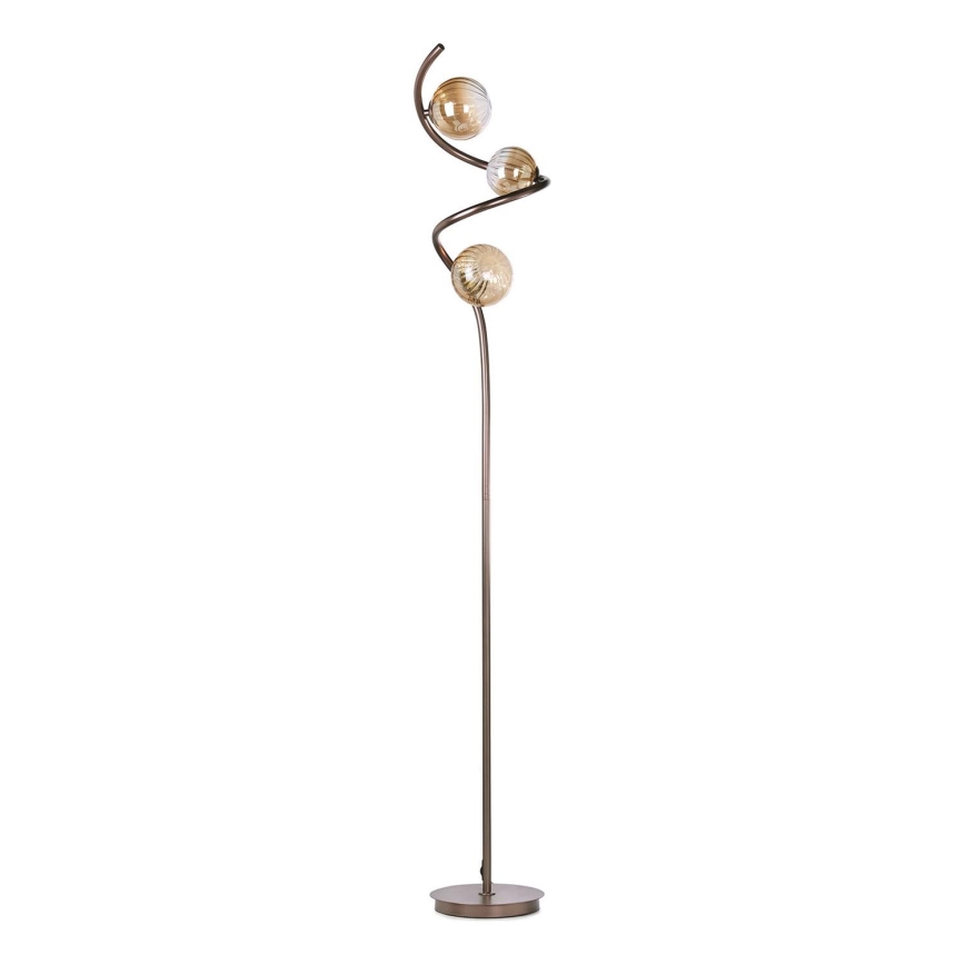 ONLI - Lampa podłogowa FRIDA 3xG9/10W/230V miedź
