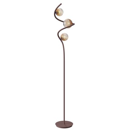 ONLI - Lampa podłogowa FRIDA 3xG9/10W/230V miedź