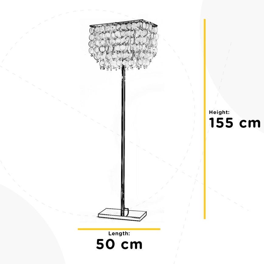 ONLI - Lampa podłogowa MAKANI 4xE14/6W/230V